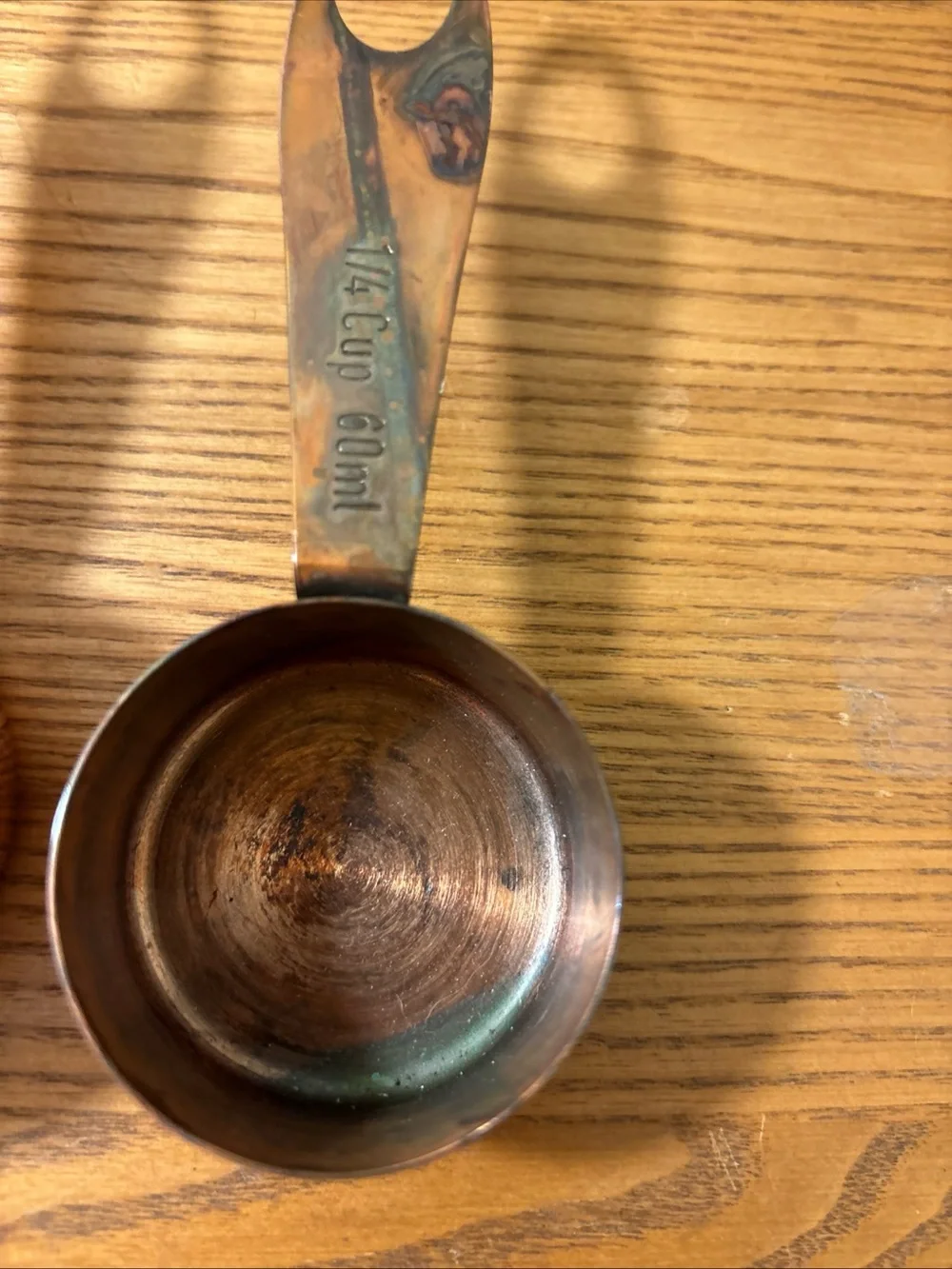 Copper-Tone Stainless Steel Nesting Measuring Cup Set - 4 Pieces